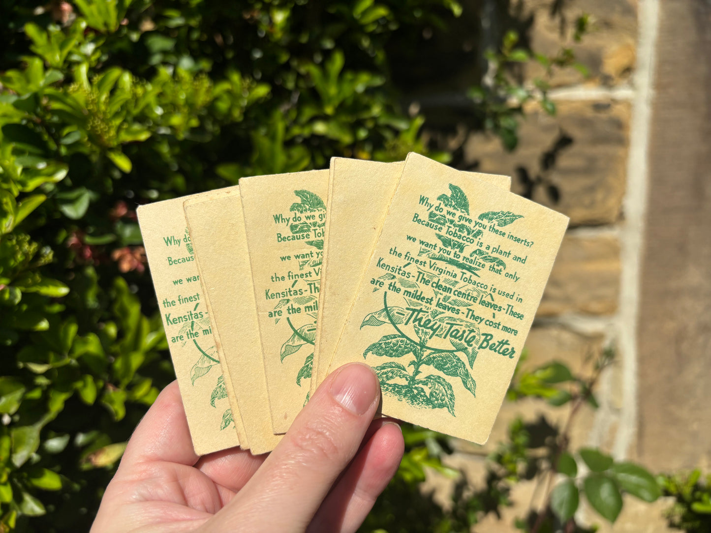 Kensitas 1930s Flower Cards