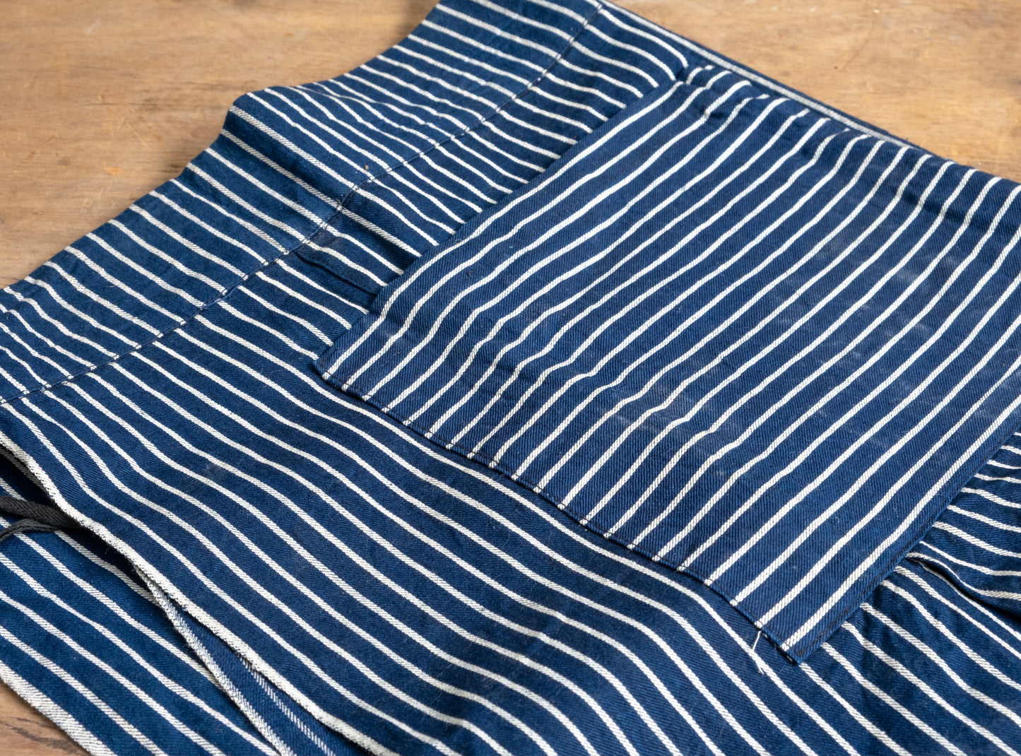 Vintage Pinstripe Waist Apron