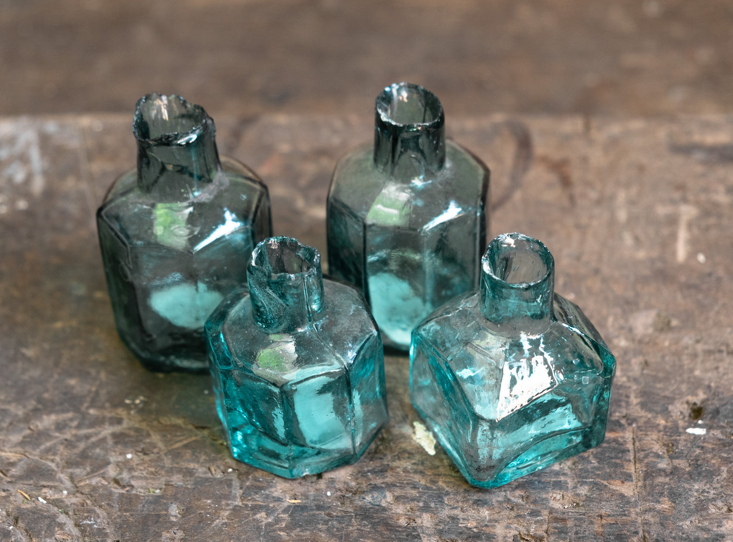Victorian Glass Ink Pots