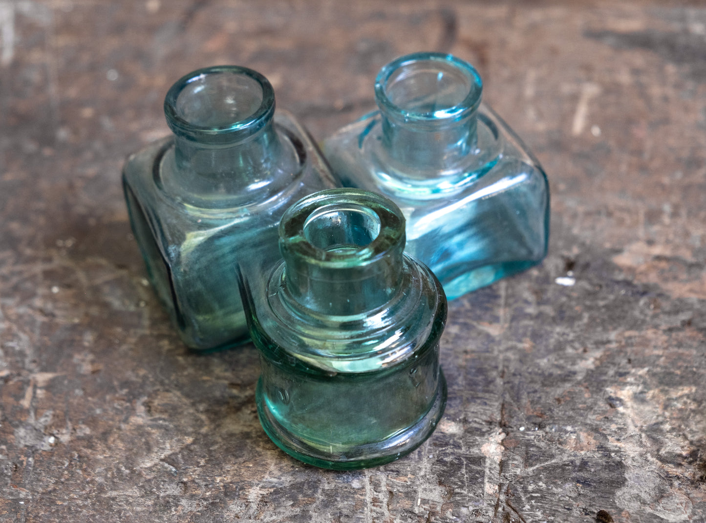 Victorian Glass Ink Pots