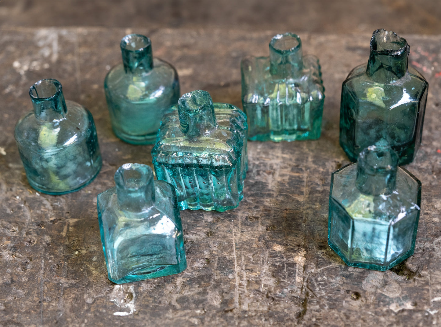 Victorian Glass Ink Pots