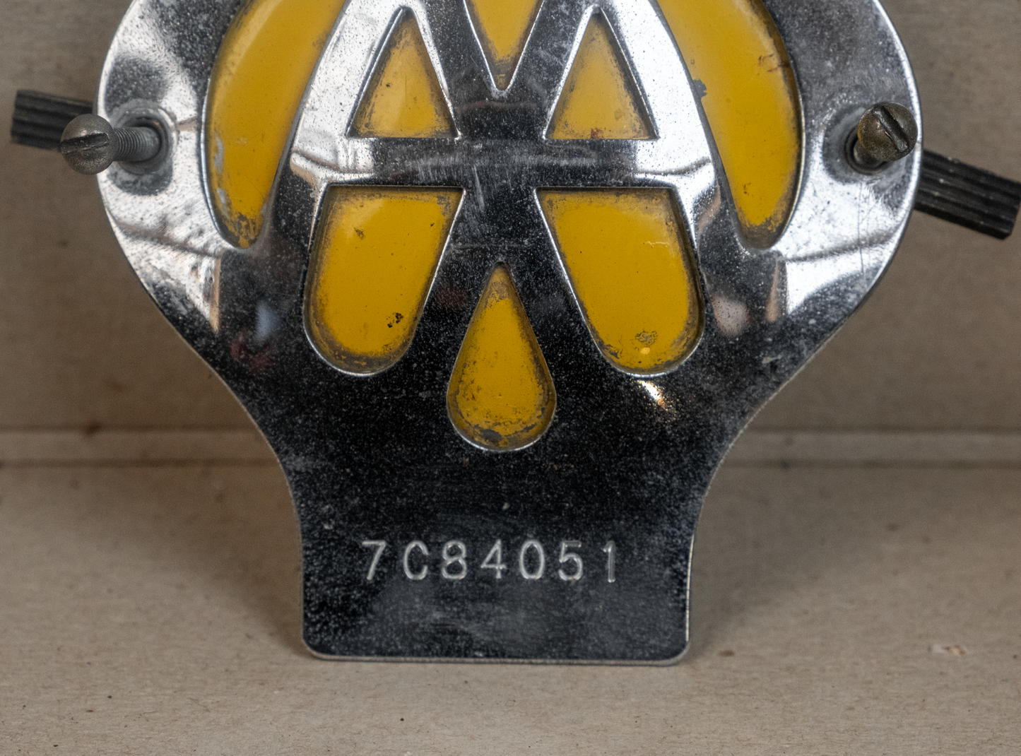 Vintage AA Car Badge