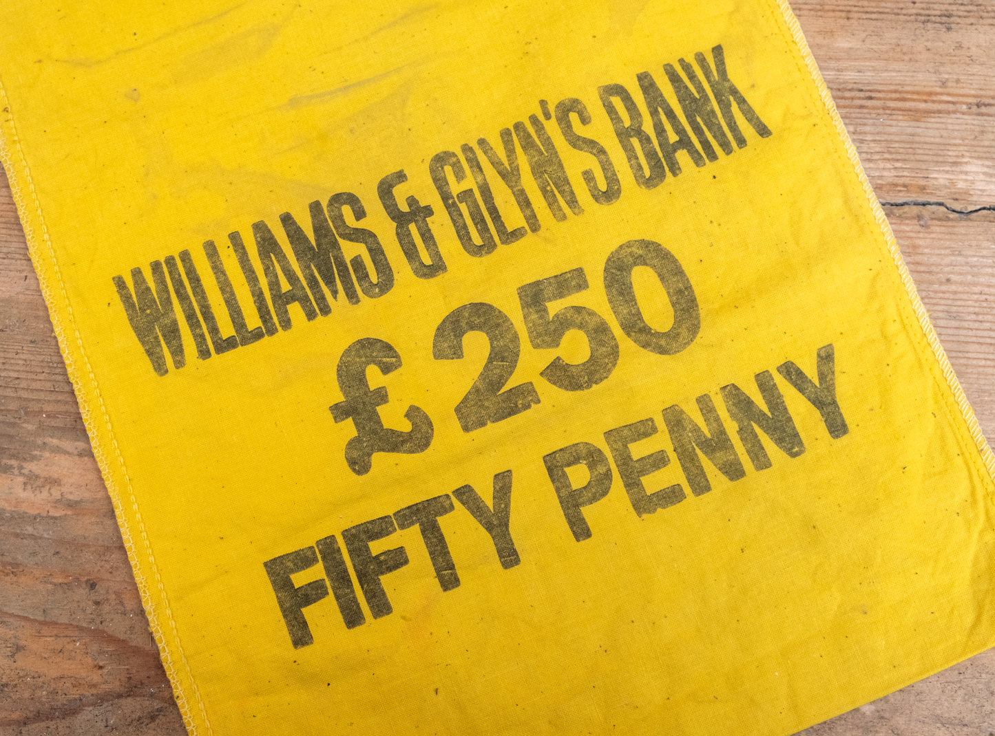 Vintage Cash Banking Bag