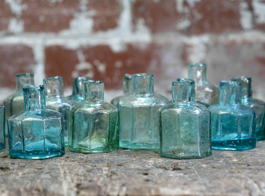 Victorian Glass Ink Pots
