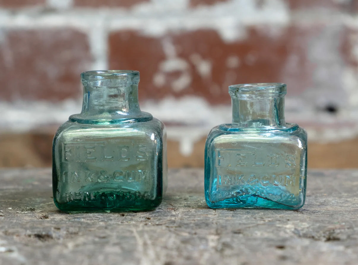 Victorian Glass Ink Pots