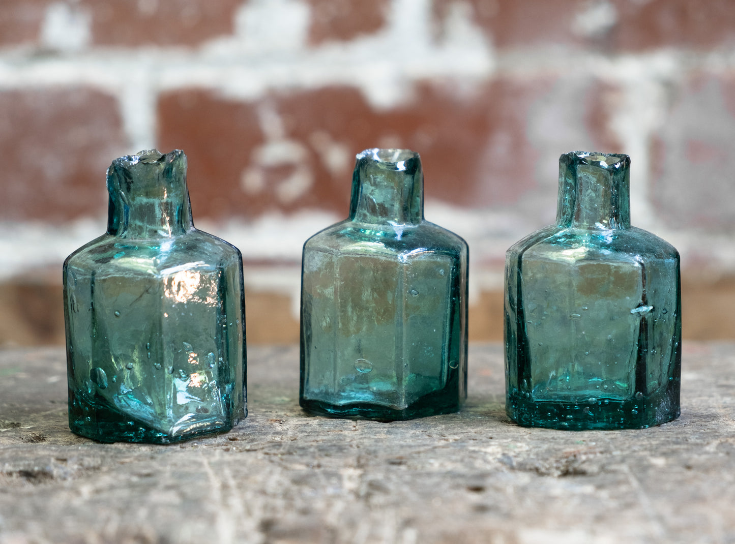 Victorian Glass Ink Pots