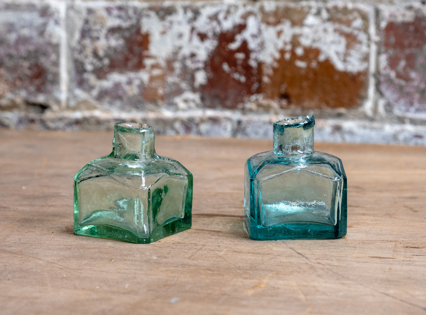 Victorian Glass Ink Pots