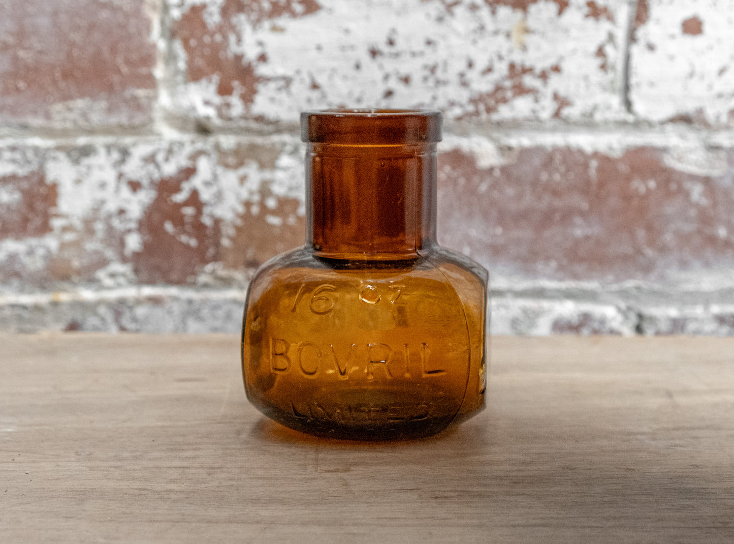 Vintage Glass Bovril Bottles