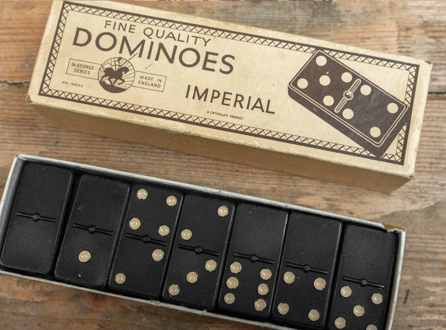 Vintage St. George Dominoes