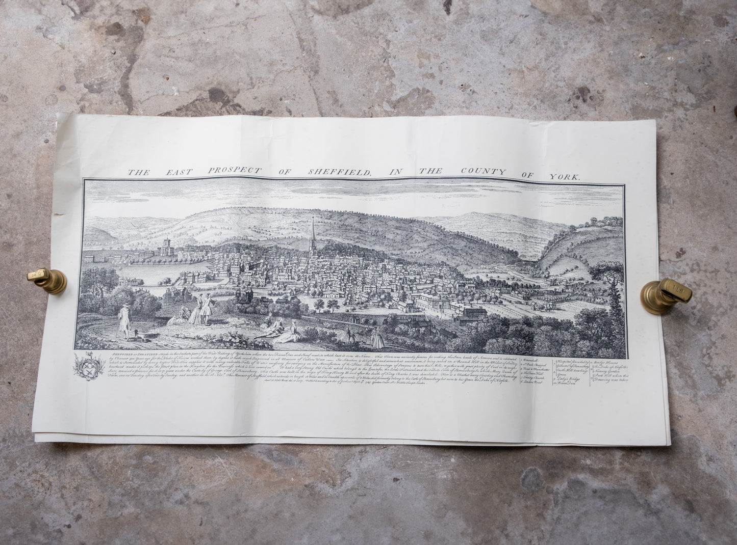 Vintage City View Etchings