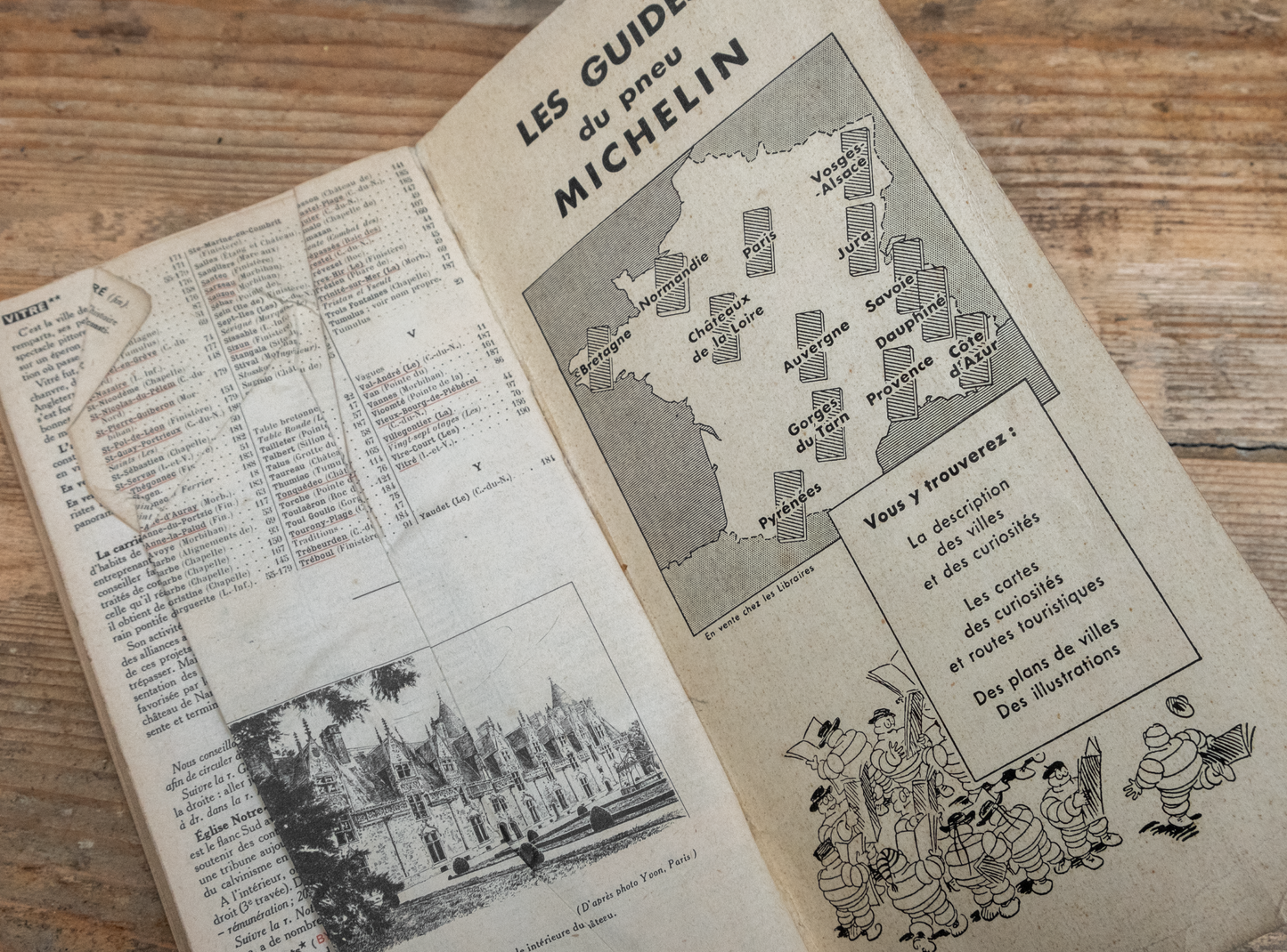 Vintage Michelin Guide of Bretagne