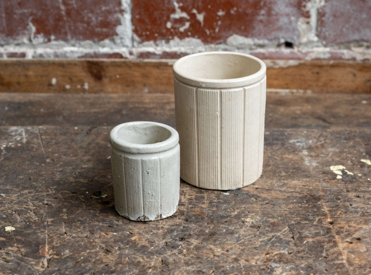 Victorian Stoneware Preserve Jars