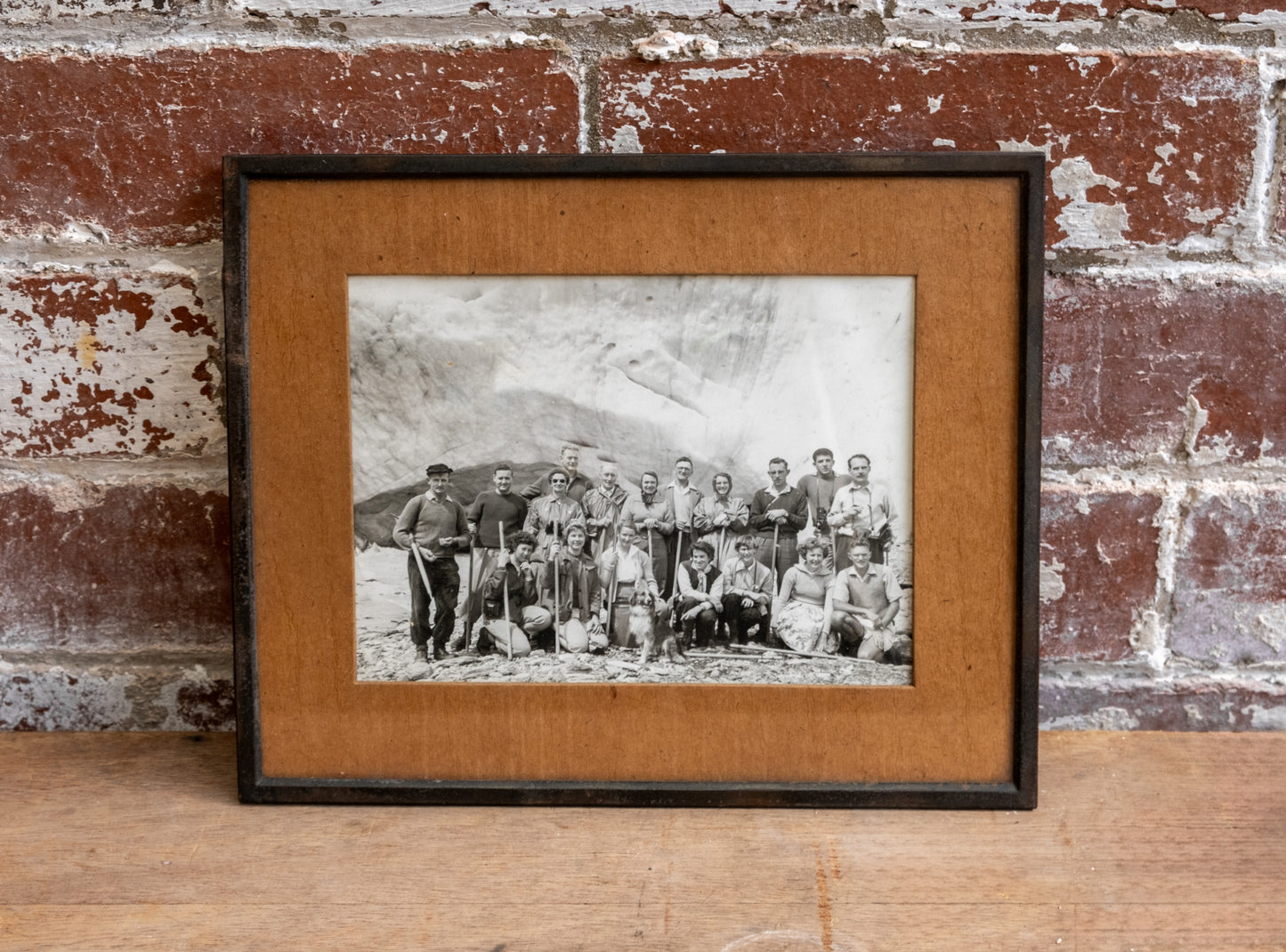New Zealand Expedition Photograph in Metal Frame