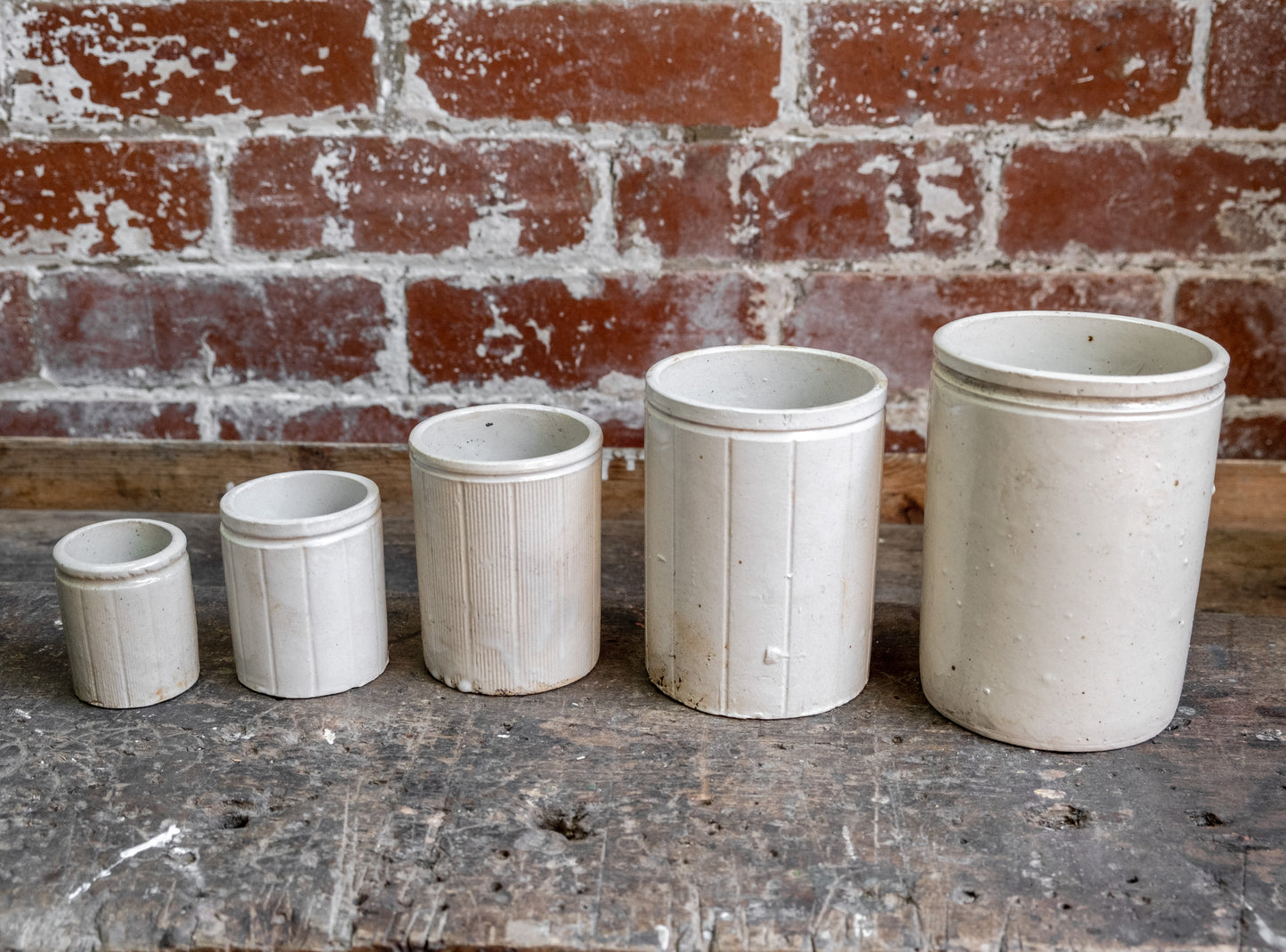 Victorian Stoneware Preserve Jars