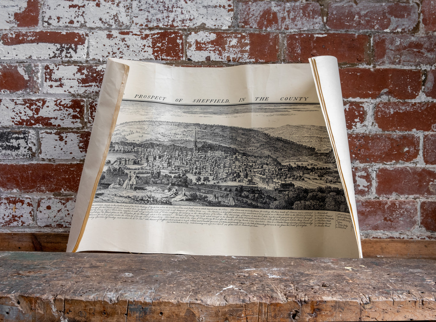 Vintage City View Etchings