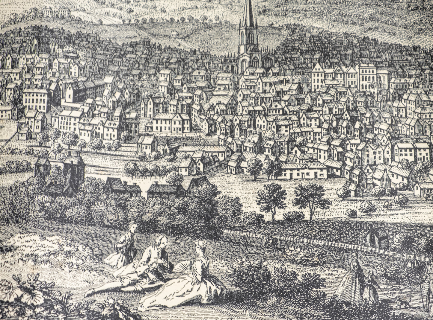 Vintage City View Etchings