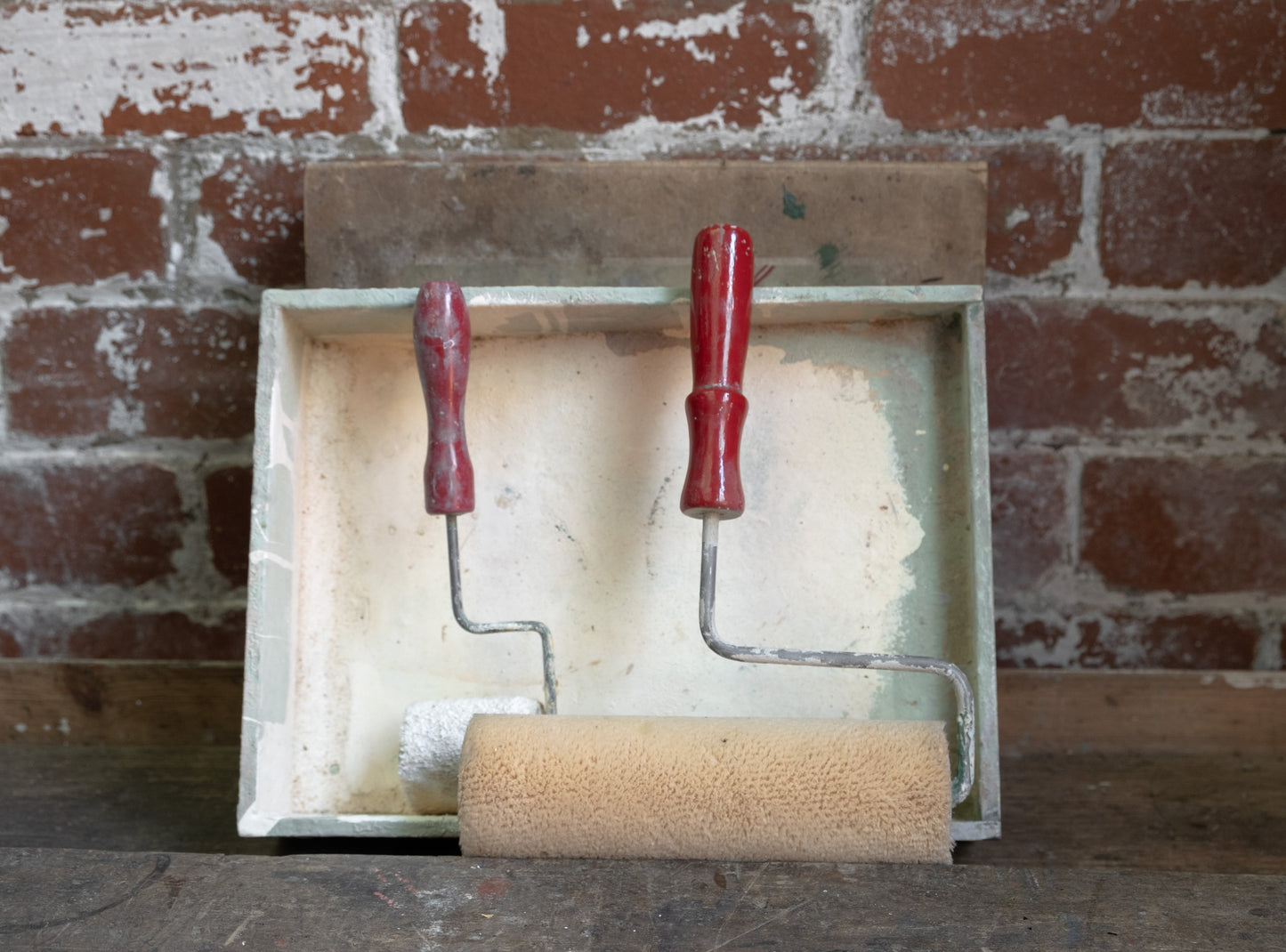 Vintage Rola-Koton Paint Nap- und Tablett-Set