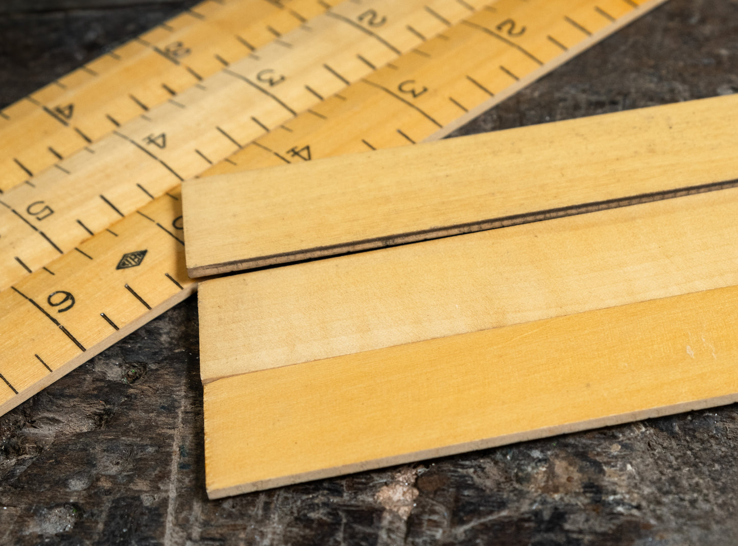 Vintage Wooden Helix Ruler