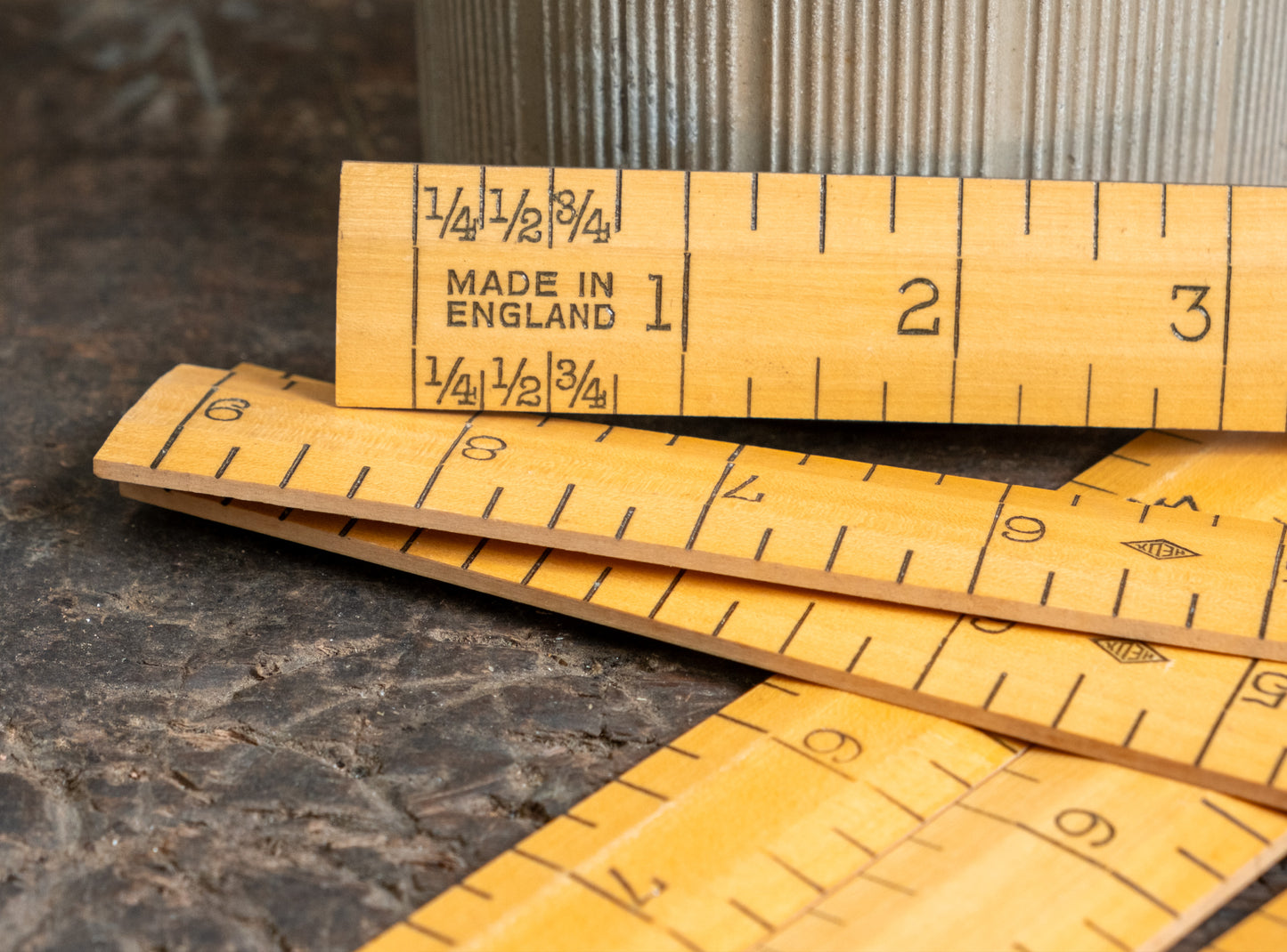 Vintage Wooden Helix Ruler