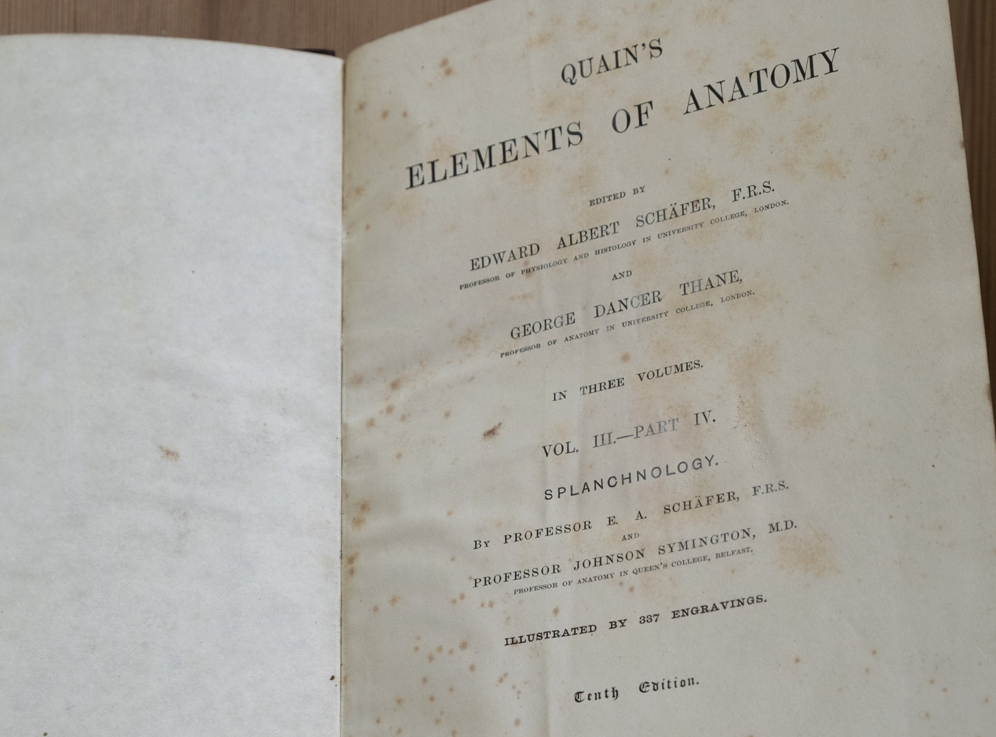 Quain's Anatomy Vol III: Splanchnology