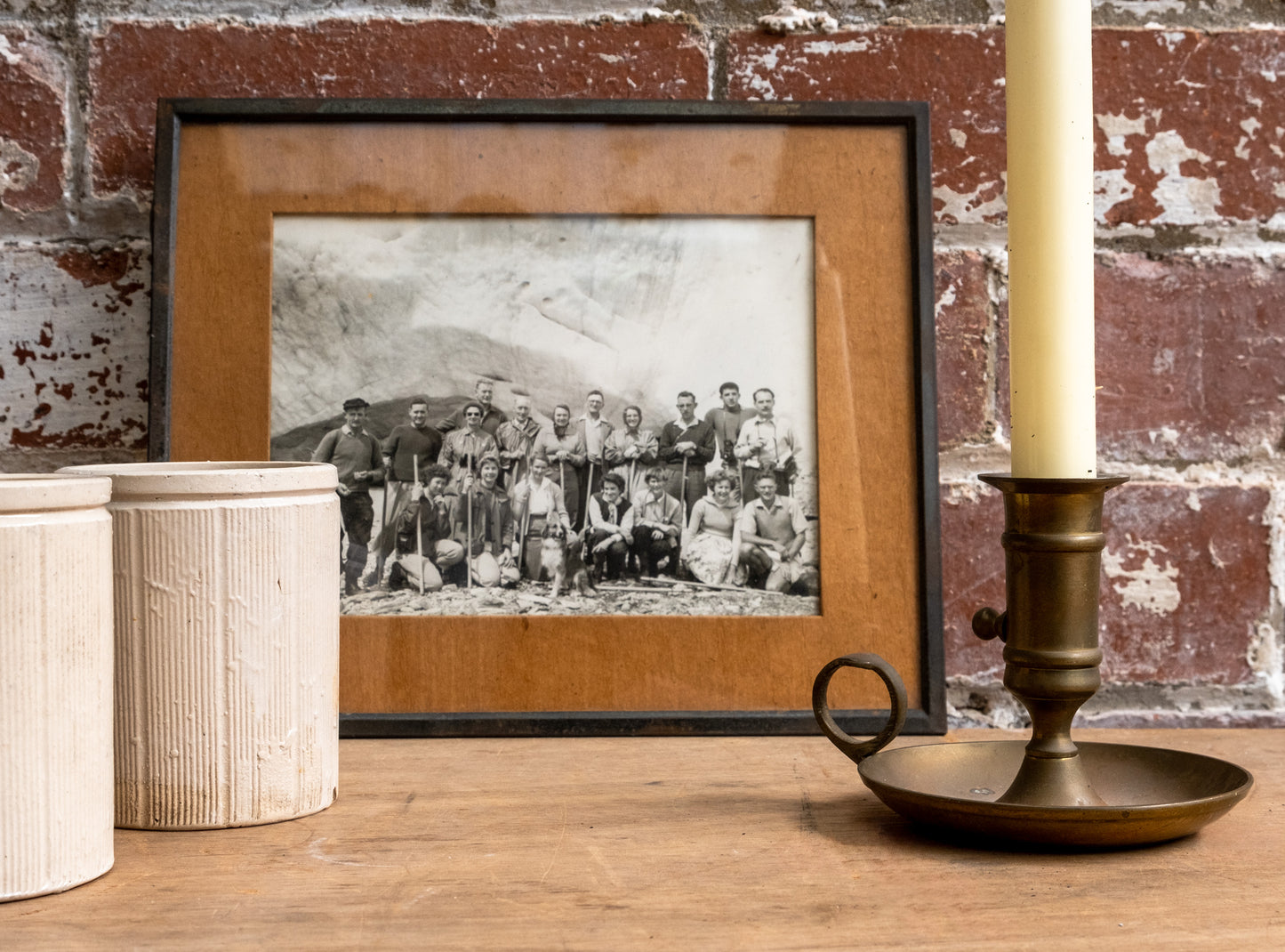 New Zealand Expedition Photograph in Metal Frame