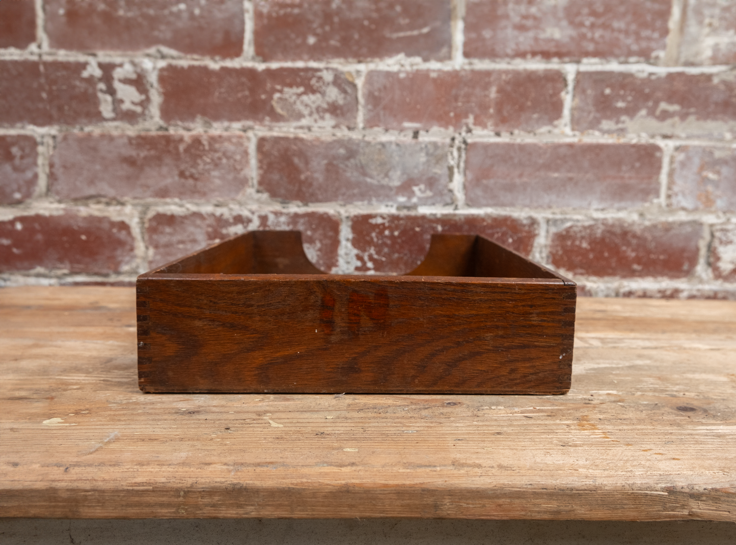 Vintage Wooden Paper Tray