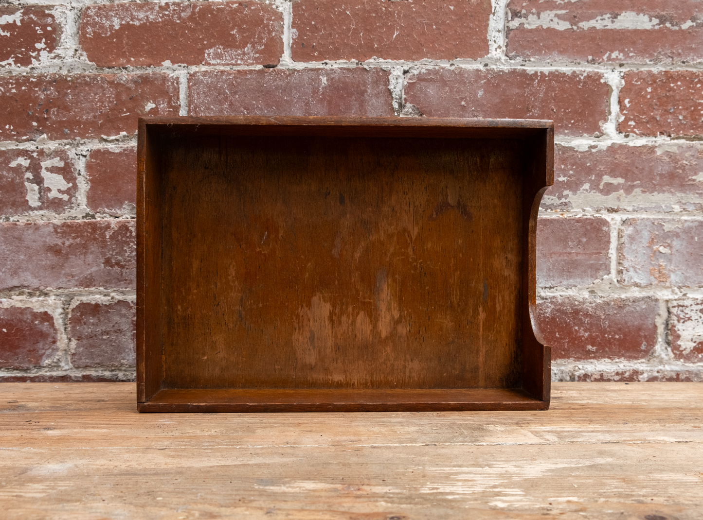 Vintage Wooden Paper Tray