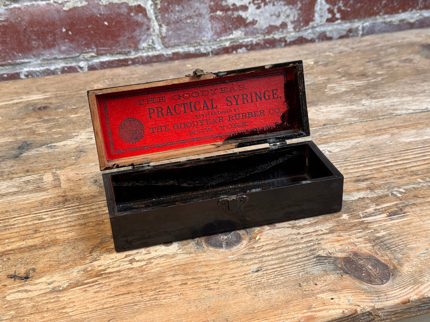 Wooden Syringe Box