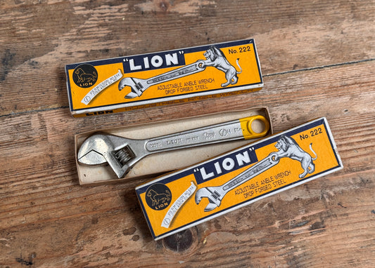 Adjustable "Lion" Wrench Boxed
