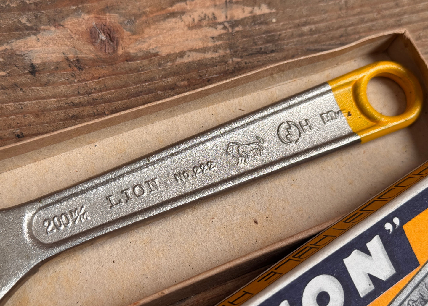 Adjustable "Lion" Wrench Boxed