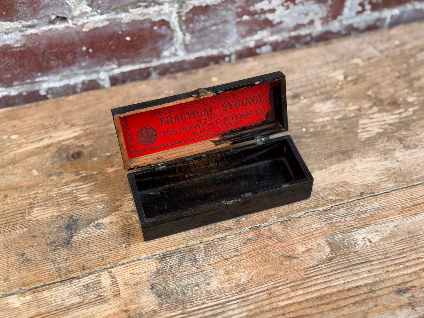 Wooden Syringe Box
