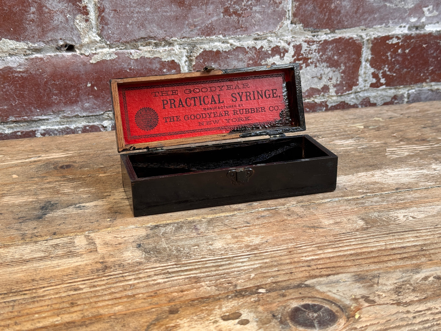 Wooden Syringe Box