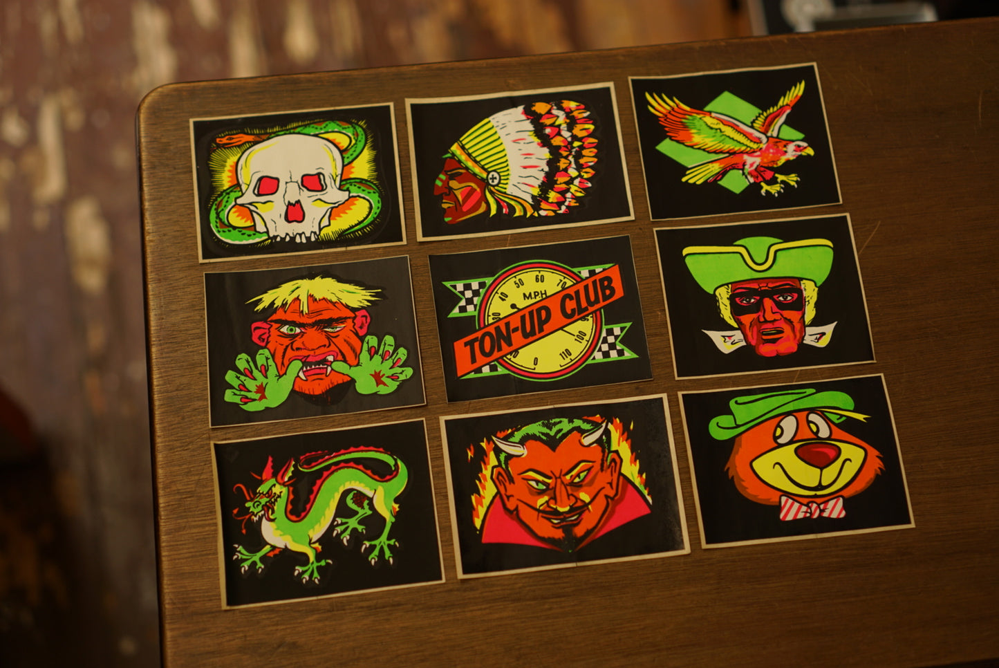 1960's Neon Stickers
