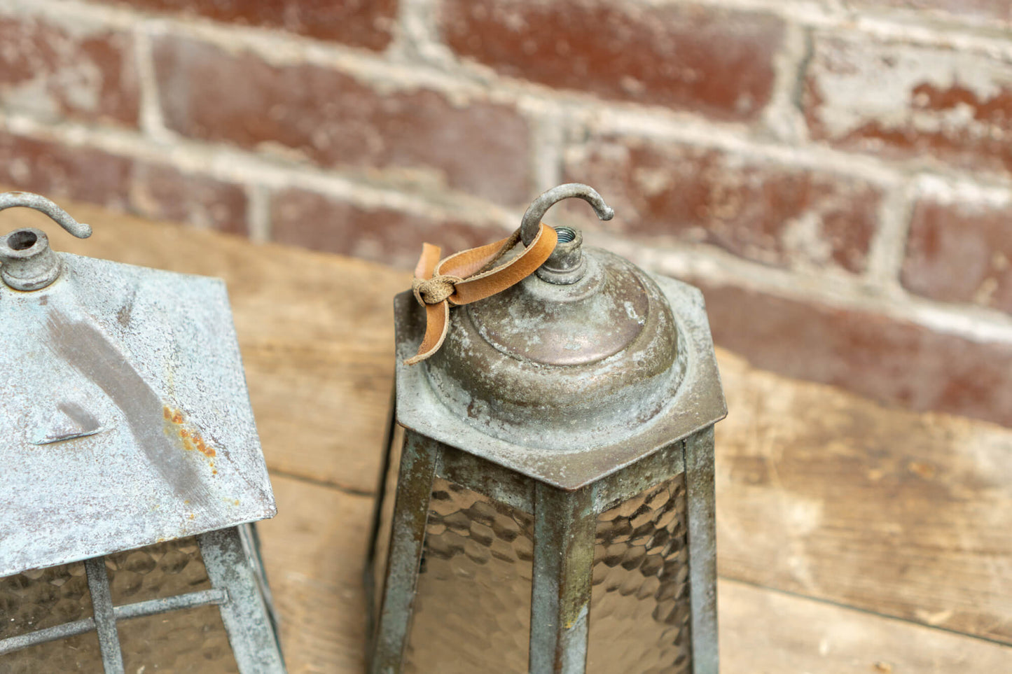 Salvaged Metal Lanterns