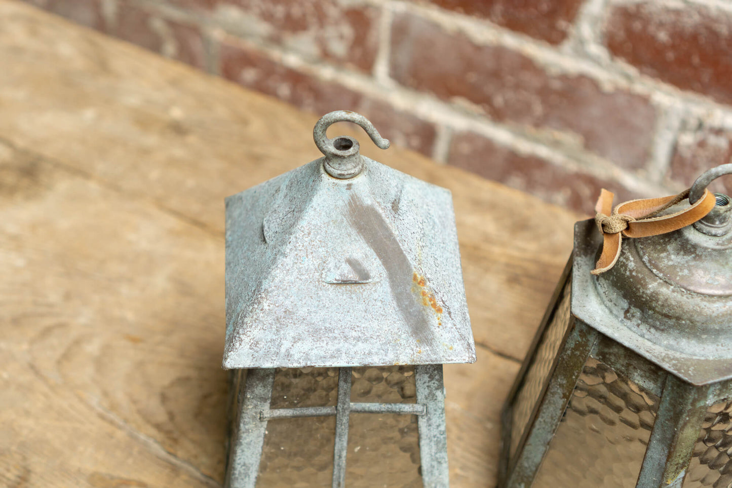 Salvaged Metal Lanterns