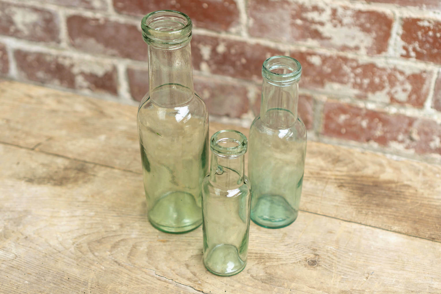 Tall Necked Glass Pickle Bottle