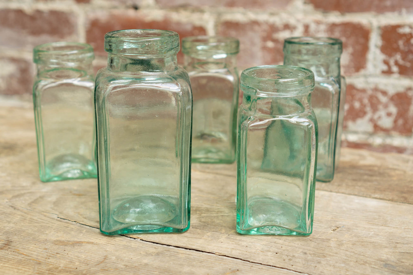 Square Victorian Preserve Jars