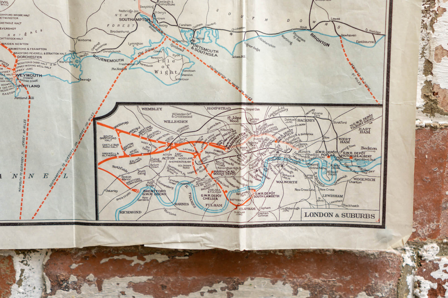 'Great Western Railway' Train Map