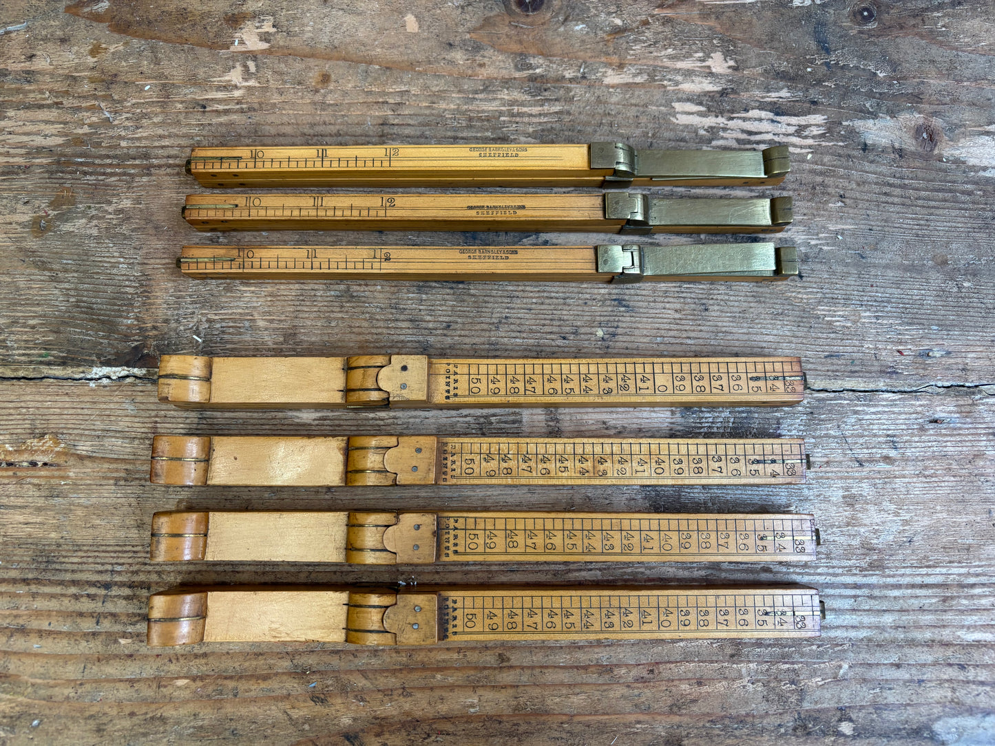 Vintage Wooden Foot Sizer