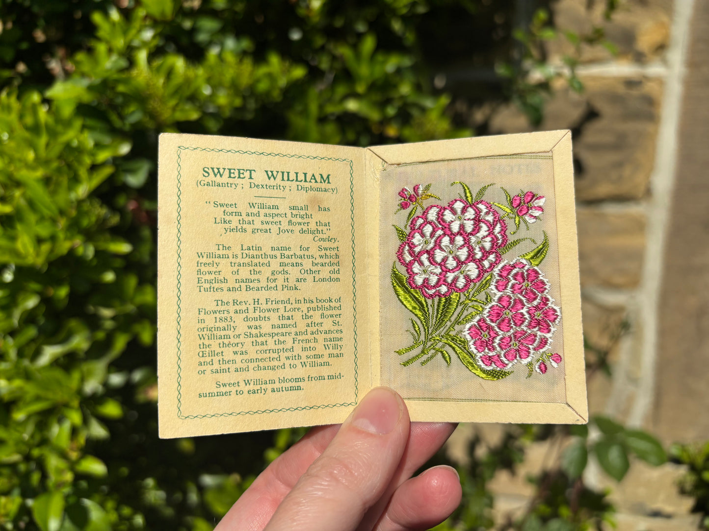 Kensitas 1930s Flower Cards
