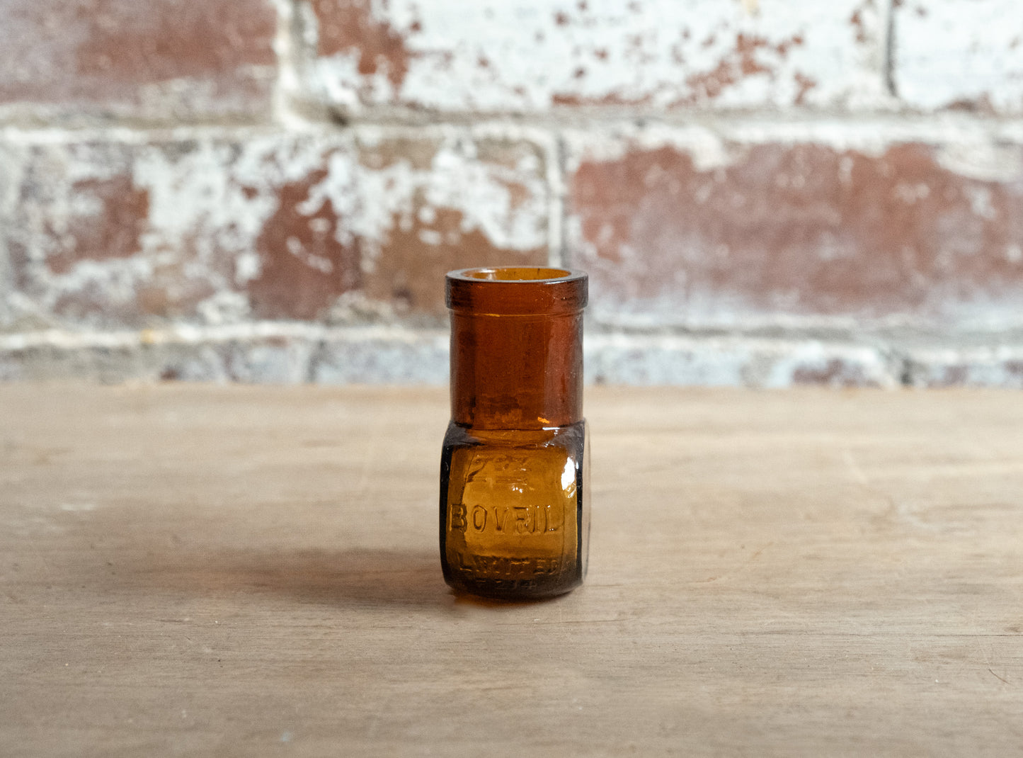 Vintage Glass Bovril Bottles