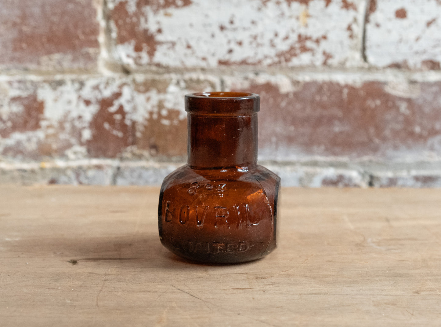 Vintage Glass Bovril Bottles