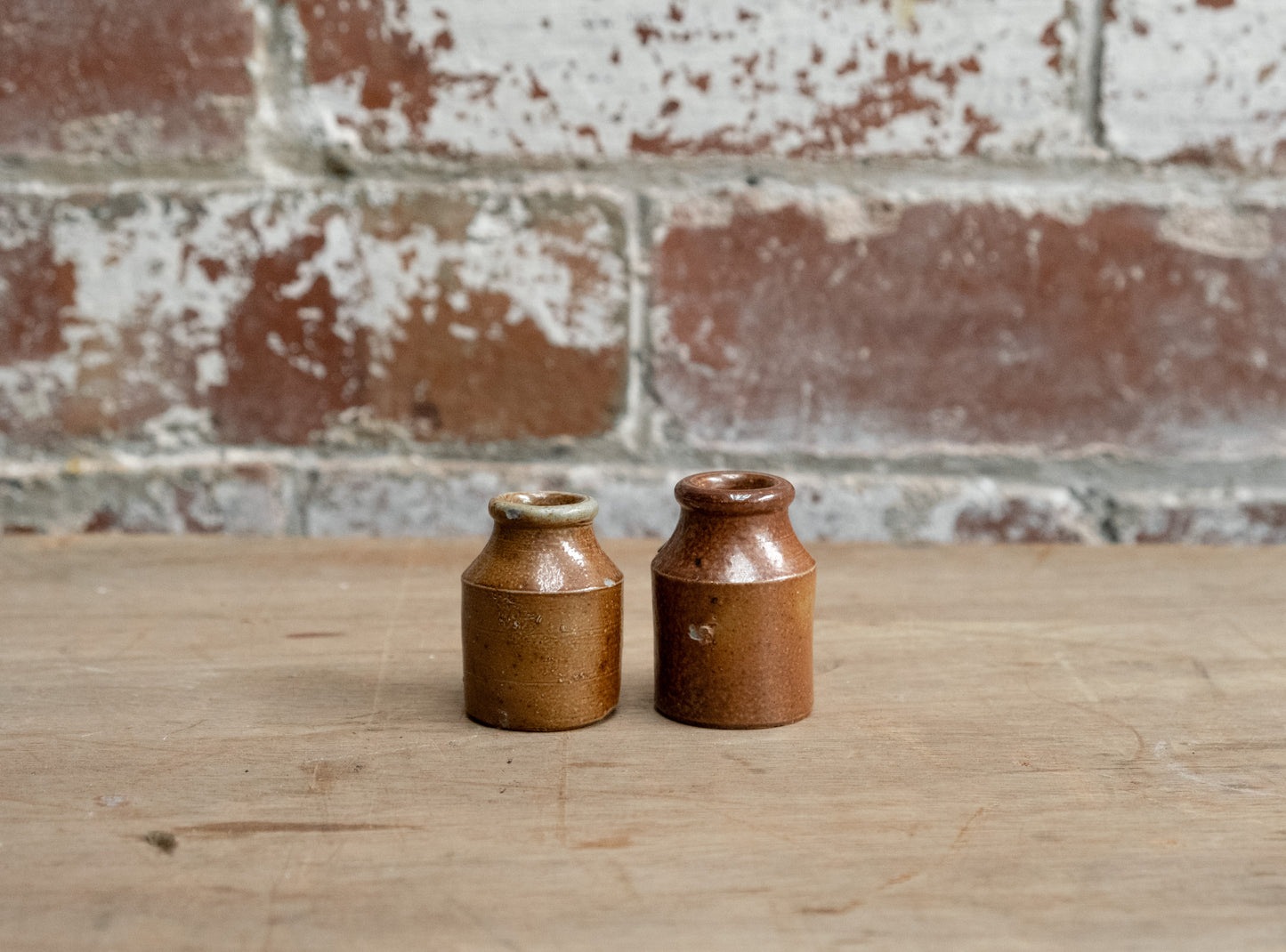 Victorian Round Top Blacking Pots