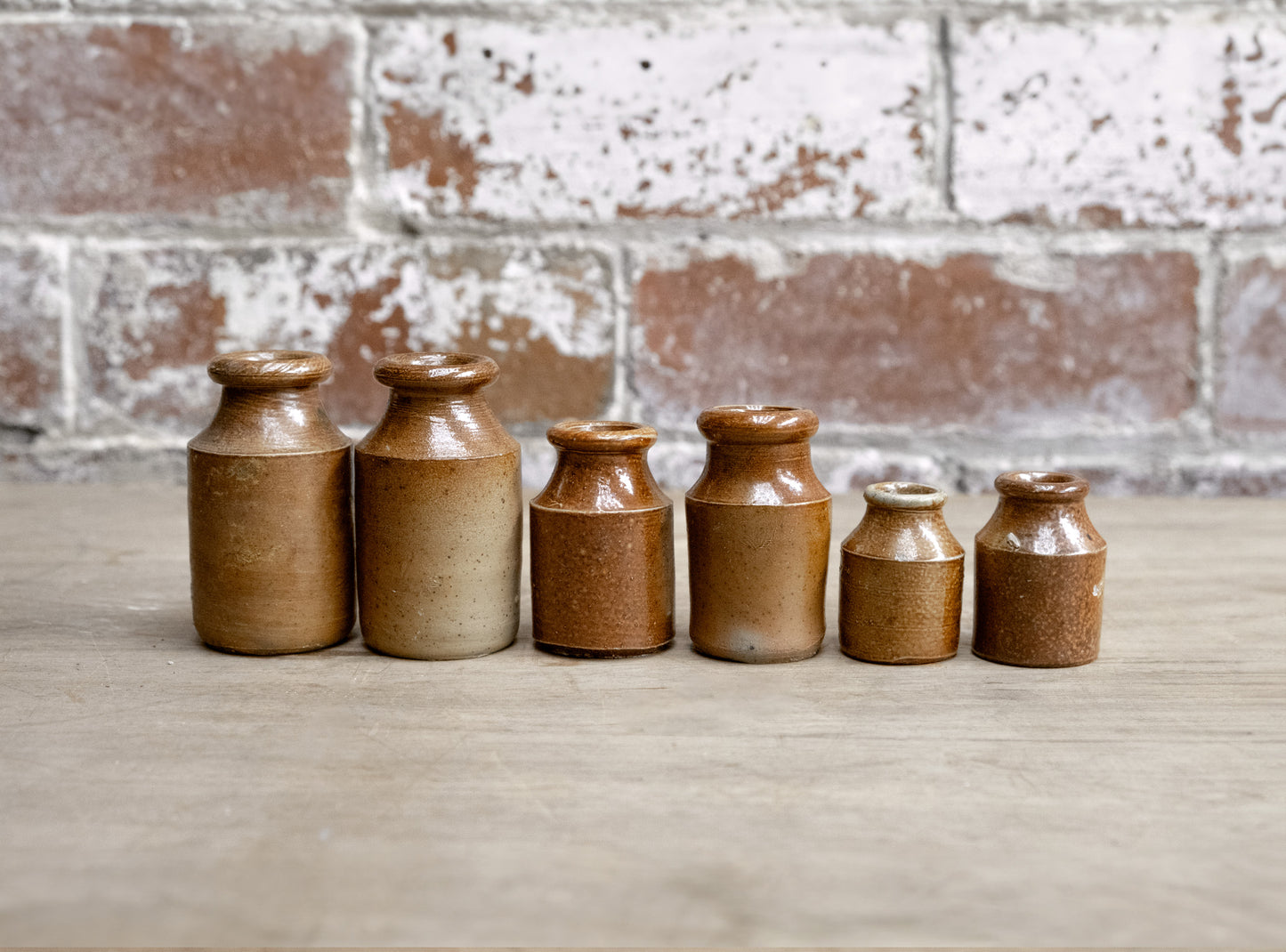 Victorian Round Top Blacking Pots