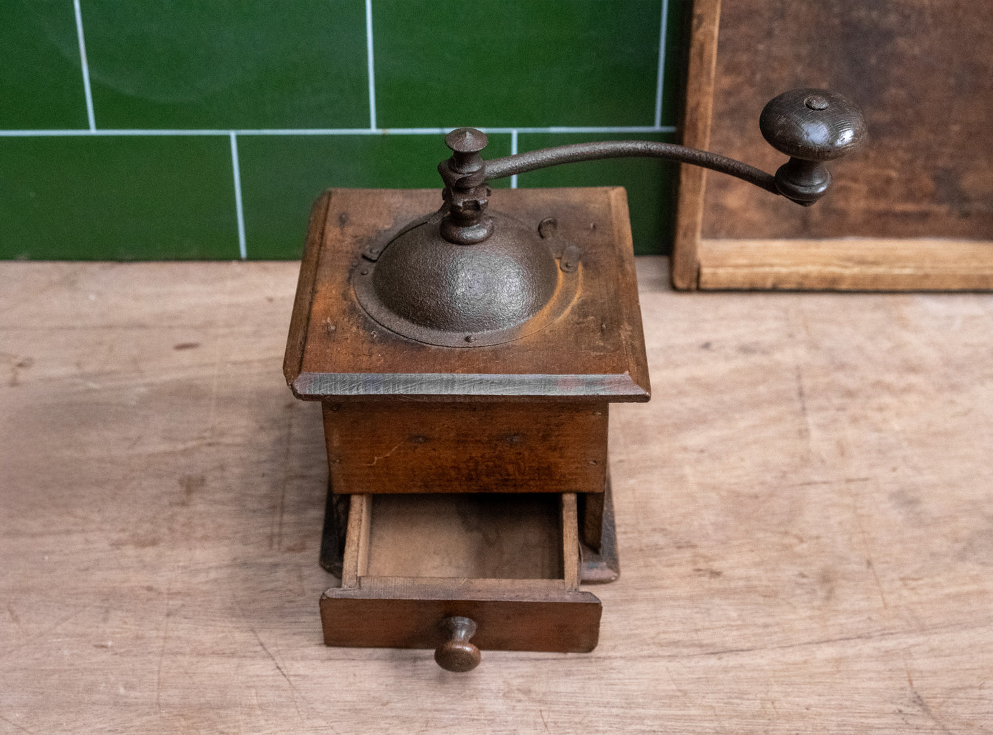 Vintage Wooden Coffee Grinder