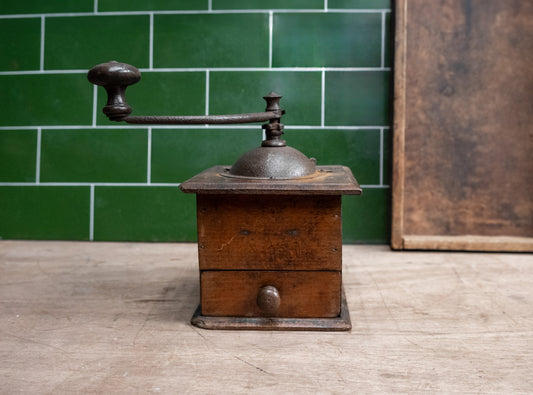 Vintage Wooden Coffee Grinder