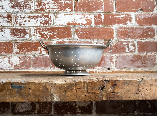 Vintage Metal Colander Strainer