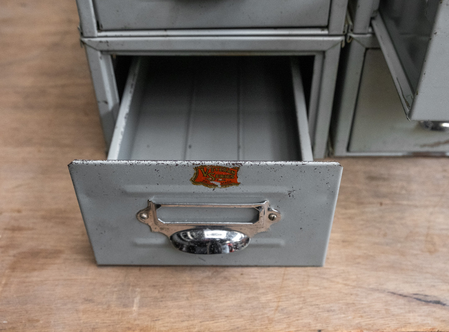 Grey Industrial Filing Drawers