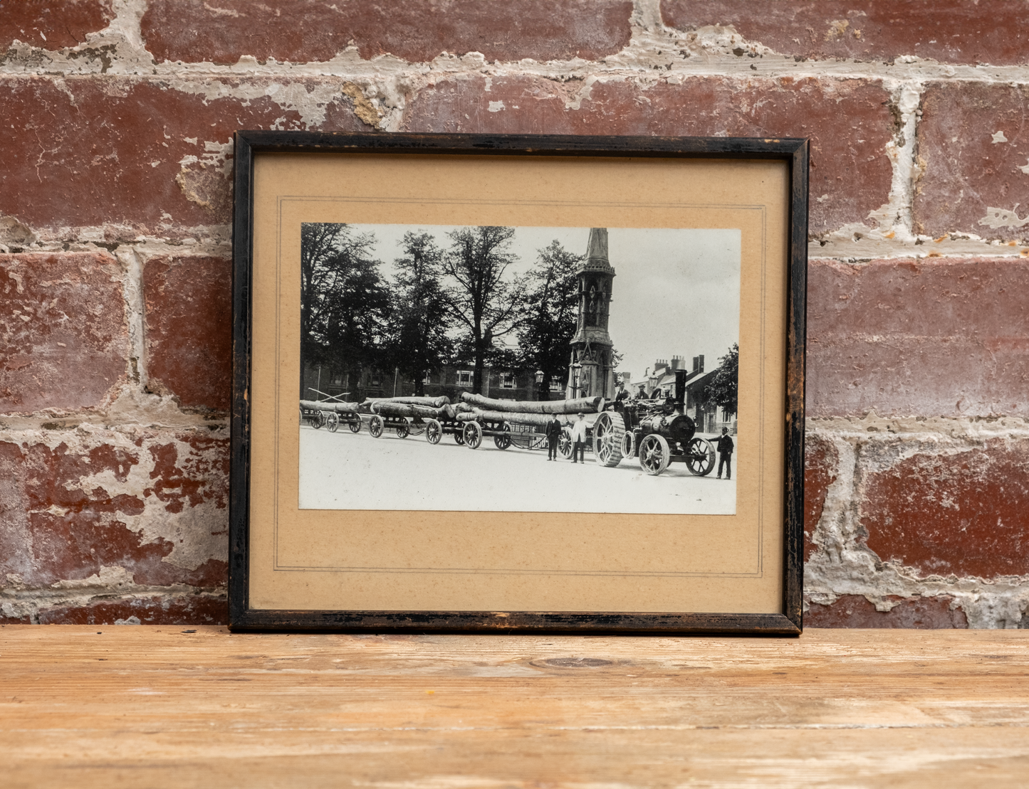 Antique Lumber Transport Photograph