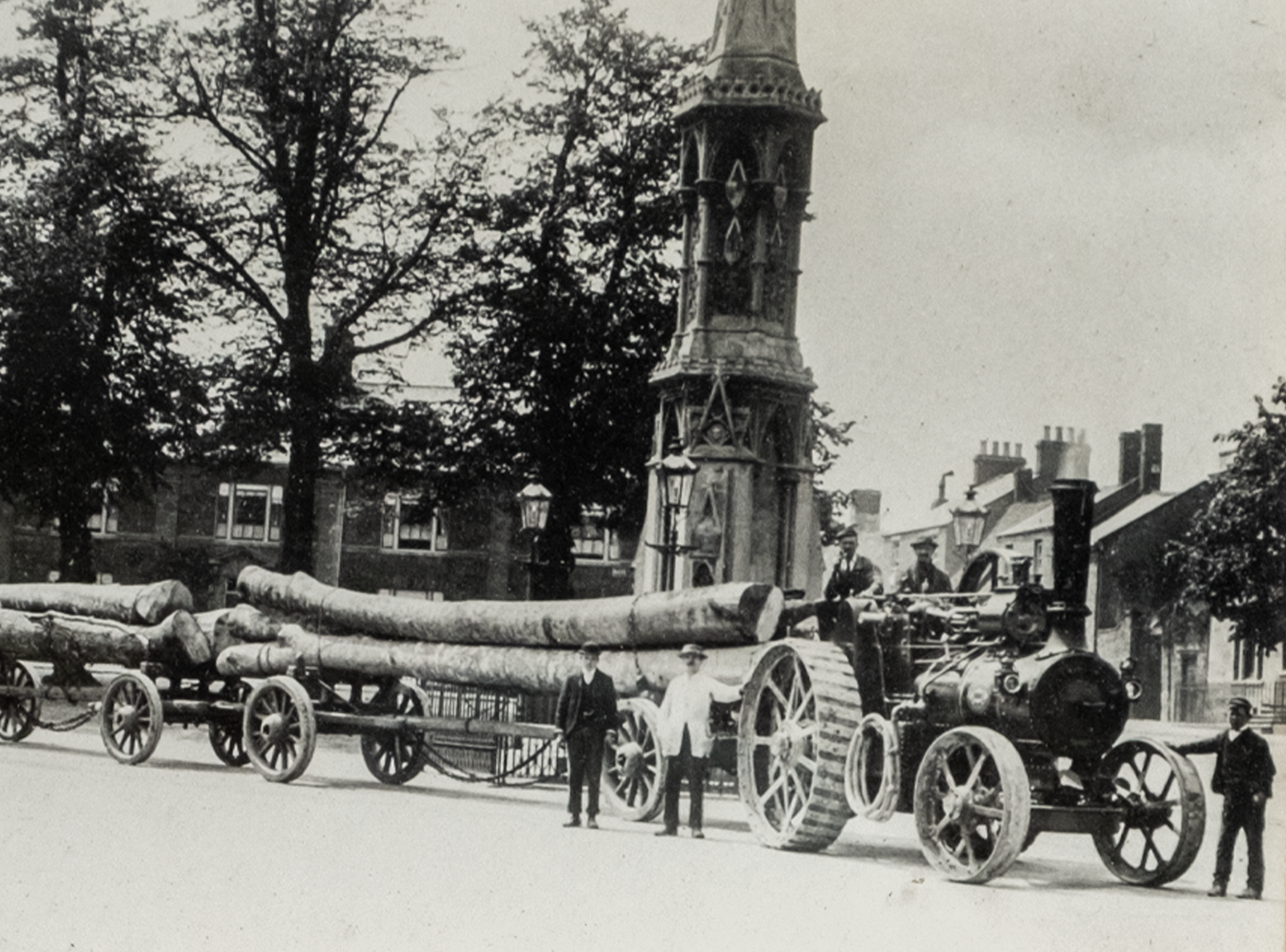 Antique Lumber Transport Photograph